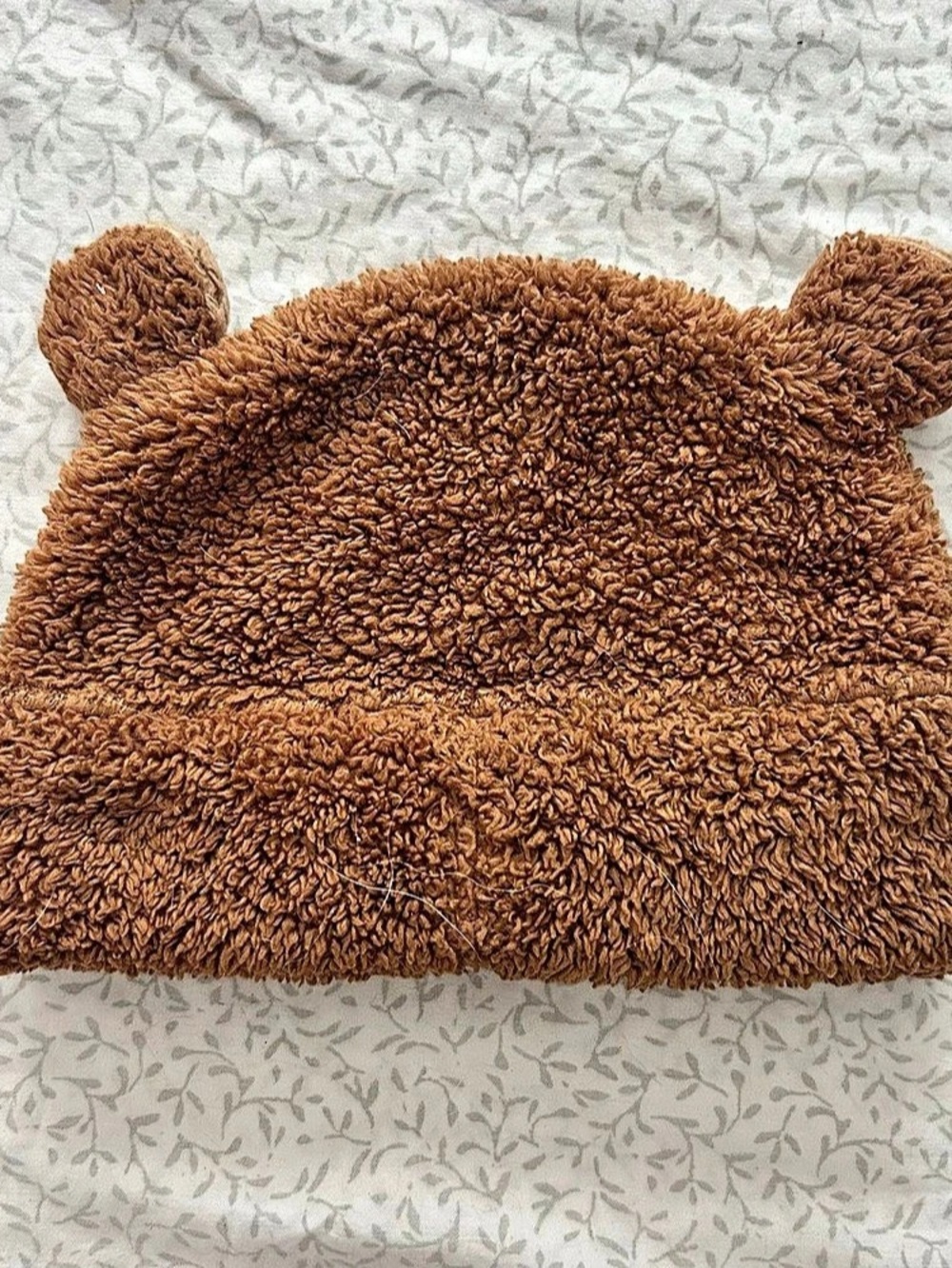 Patagonia Baby Furry Friends Hat Bear Ear Fleece Brown - Picture 2 of 3